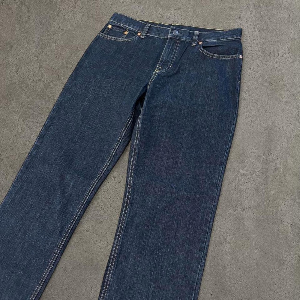 Polo Ralph Lauren Vintage Dark Wash Denim Jeans Straight Leg Blue Size 20
